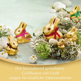 Lindt Choklad Guld Kanin Karamell & Salt | 100g | Saltad kola Mjölkchoklad till påsk | Påskchoklad | Gåva av choklad | Chokladkanin | Påskharen