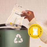 Medela Easy Pour Muttermilchbeutel Zum Einfachen Ausgießen, 100 Stück, 210 Ml, Auslaufsichere Einweg-Muttermilchbeutel Mit Überlaufschutz, Stillhelfer Tillbehör Barnmat och amning Naty Shop