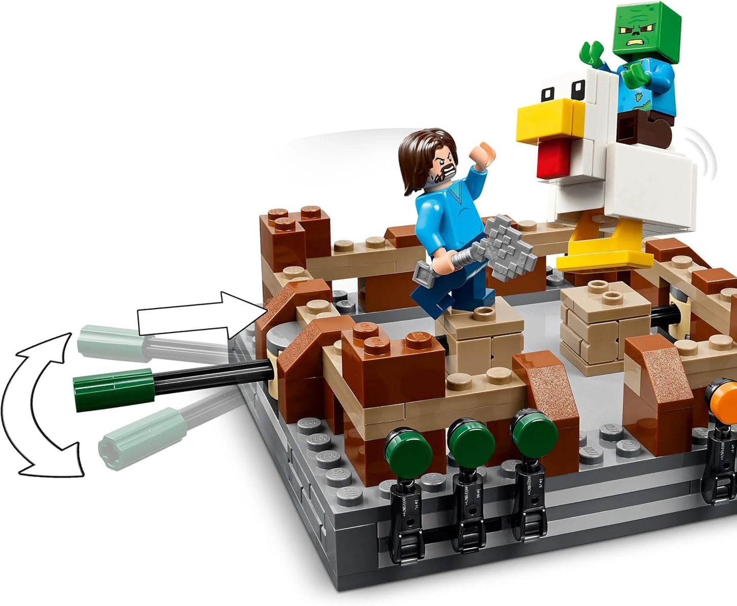 LEGO Minecraft Forest Manor med boxningsring - Gamerset med zombies och Oberborst - Interaktiv byggleksak med utrustning och spår - Present för pojkar och flickor 10+ - 21272 Byggset Besuche den LEGO-Store