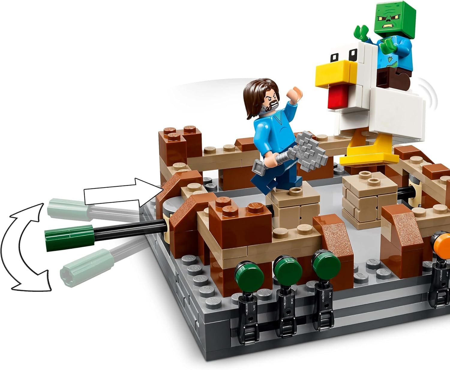 LEGO Minecraft Forest Manor med boxningsring - Gamerset med zombies och Oberborst - Interaktiv byggleksak med utrustning och spår - Present för pojkar och flickor 10+ - 21272 Byggset Besuche den LEGO-Store