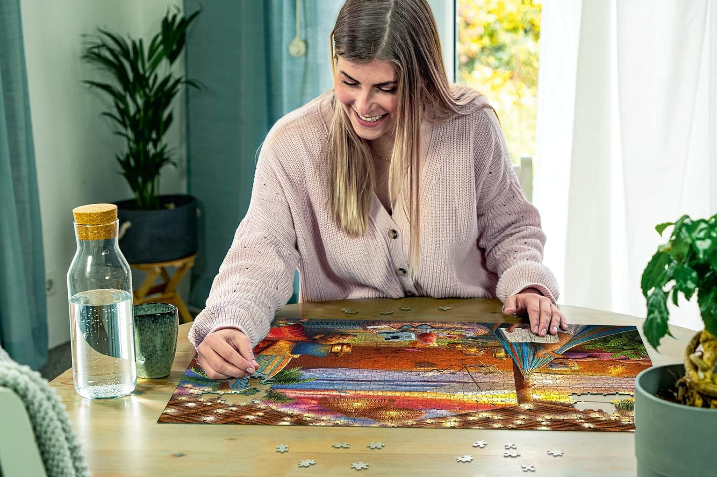 Ravensburger Puzzle 16795 - Sunset on the Beach - 500-bitars pussel för vuxna och barn 10+ med större pusselbitar [Exklusivt på Amazon] Puzzle Naty Shop