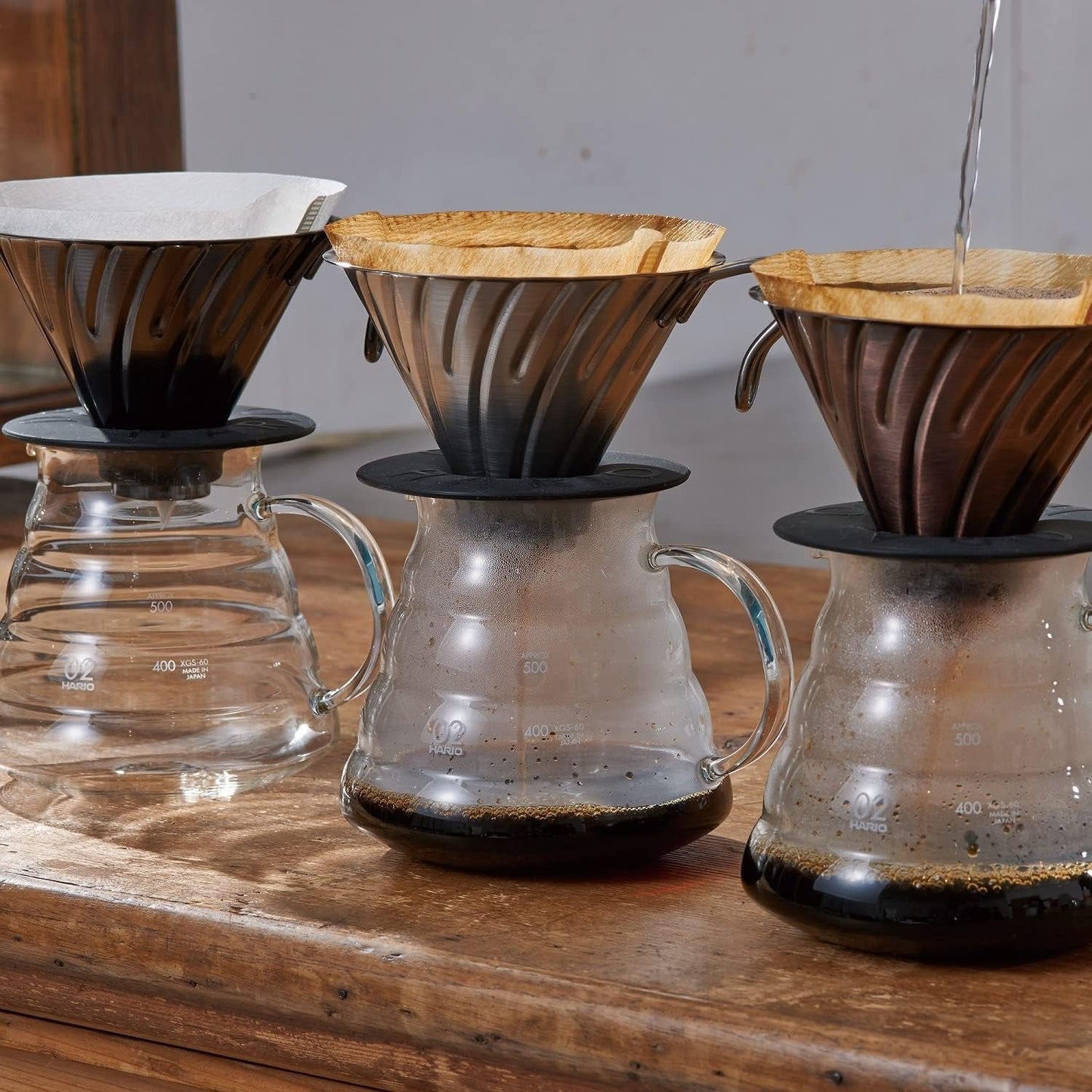 Kaffedroppare i metall V60