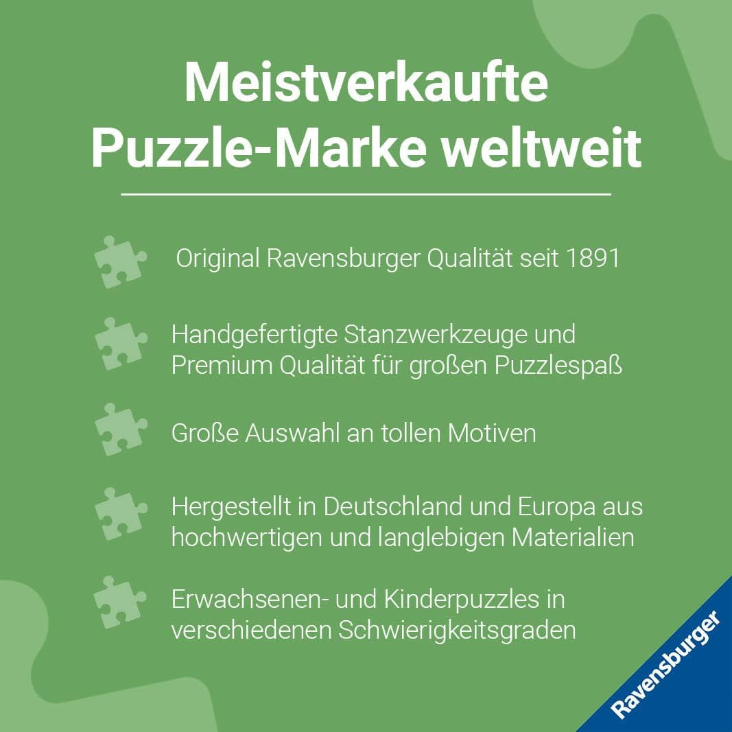 Ravensburger pussel för barn - 13670 Unicorns in the Moonlight - Unicorn light pussel för barn 6+ 100 bitar i XXL-format, lyser i mörkret Puzzle Naty Shop