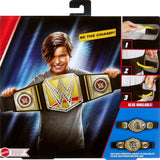 Mattel Mattel WWE Championship-bälte, obestridda WWE Universal Championship-rollspel och kostym, ca. 100 cm långt konstläderbälte med unik passform, HYJ35 actionfigurer Naty Shop