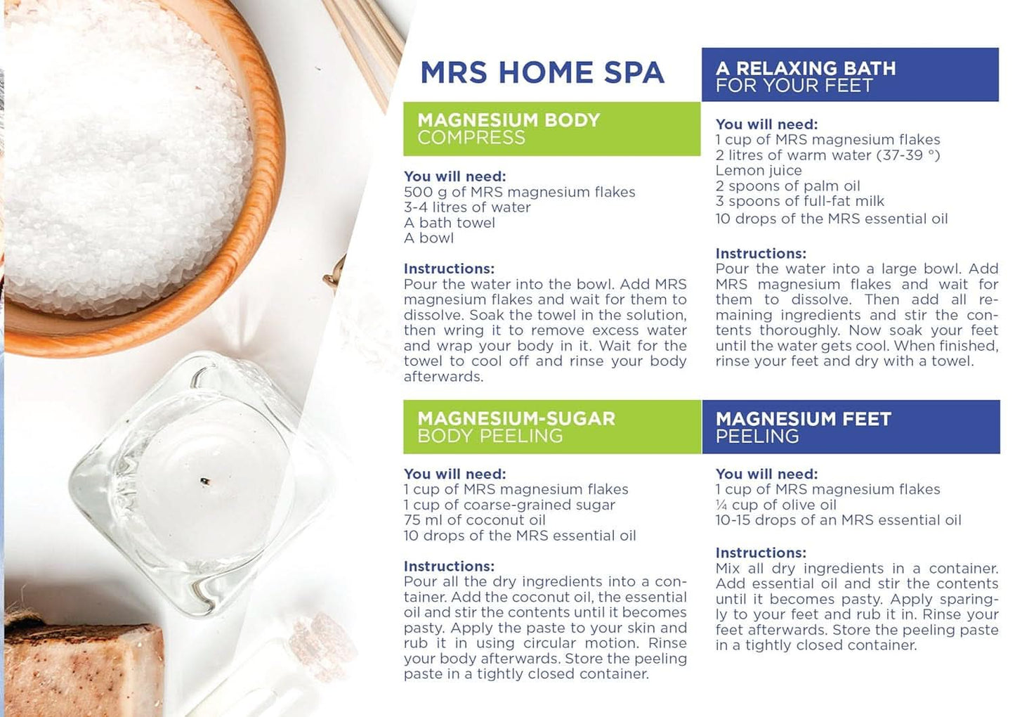 MRS 100% naturliga magnesiumkloridflingor - idealiska badsalt för fotbad, helbad och mot magnesiumbrist - 4 Kg dusch och bad Naty Shop