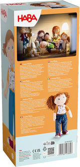 HABA Malou docka - 30 cm hög mjuk docka för att leka och kramas - Mjuka och tvättbara material - Idealiskt alternativ till plyschdockor - Lämplig för barn från 1,5 år - 2010818001