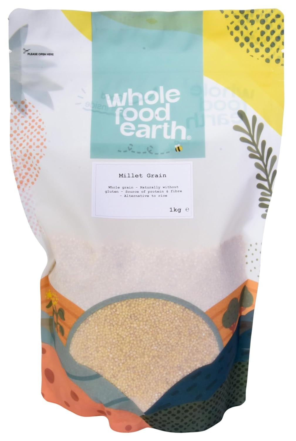 Jordfullkornshirs - icke-GMO - naturlig - vegan - mjölkfri - inget tillsatt socker - 1 kg