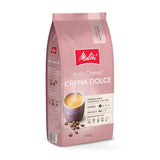 Melitta BellaCrema Crema Dolce kaffebönor 1 kg, omalda, kaffebönor för helautomatiska kaffemaskiner, lätt rostade, rostade i Tyskland, intensitet 2