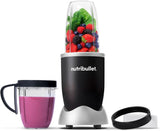 Nutribullet Original, Elektrischer Mixer, Zerkleinerer, Smoothiemixer, Smoothie Maker, 600 W Leistung, Einfach Und Schnell in Der Anwendung, Kompakt, Leicht Zu Reinigen, NB603DG Kitchen Naty Shop Schwarz Verpackung Mit Zubehör