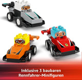 LEGO DUPLO Town F1 Team Racerbilar Med Racers, byggleksak för hela familjen, fantasifull lekupplevelse, födelsedagspresent för småbarn, pojkar och flickor från 2 år 10445 Byggset Besuche den LEGO-Store