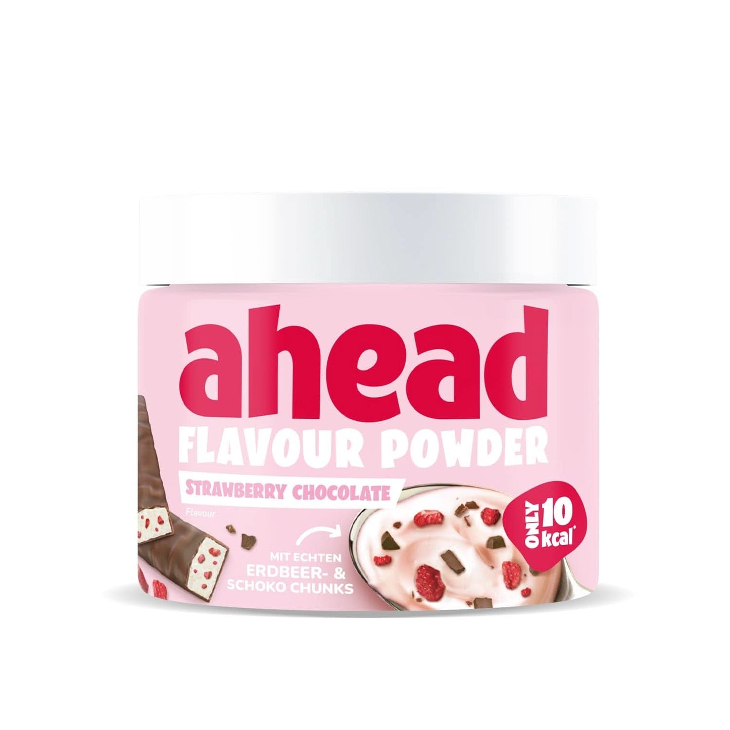 Ahead Flavor Powder, Strawberry Chocolate 250 gram, 83 portioner Arome Naty Shop Strawberry Chocolate