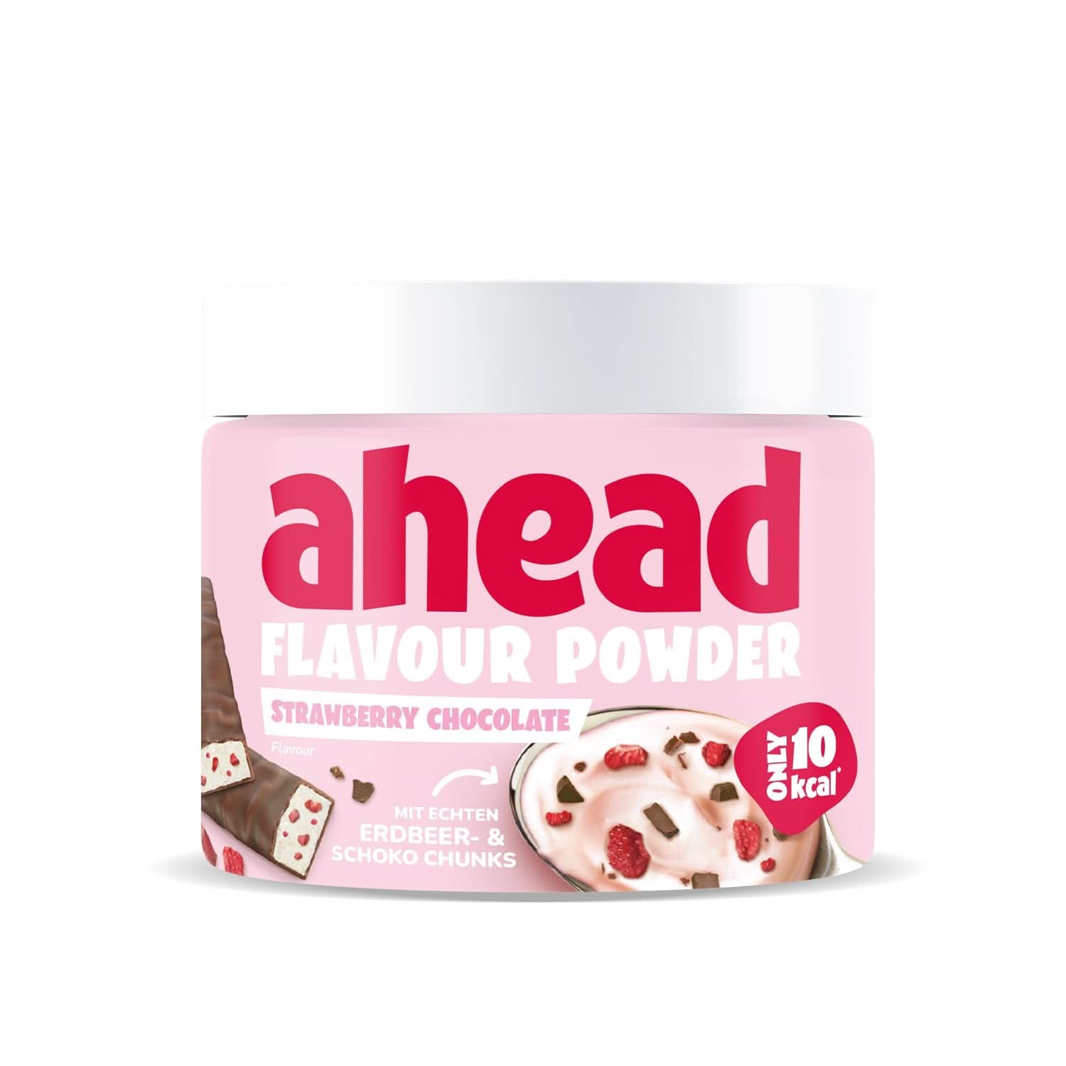Ahead Flavor Powder, Strawberry Chocolate 250 gram, 83 portioner Arome Naty Shop Strawberry Chocolate