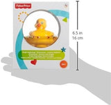 Fisher-Price WaterMates Ducky Ball, rolig anka i konfettiboll, babyleksak, lekboll, badleksak, från 3 månader, 75676 Babyleksaker Naty Shop