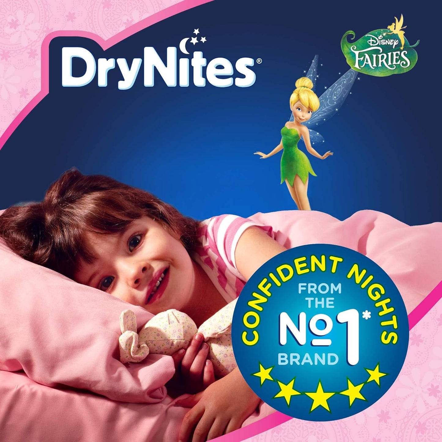 DryNites Pyjamasbyxor för flickor 3-5 år 1 förpackning (1 x 16 stycken)