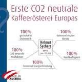 Helmut Sachers Kaffee - Wienerblandning, styrka 3/5, 100 % Arabica, hela kaffebönor, 6 x 500 g Naty Shop
