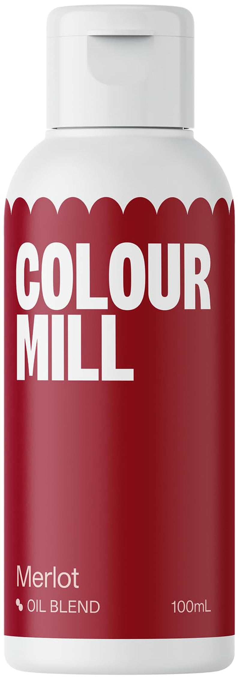 Colour Mill oljebaserad matfärgning, Merlot oljeblandning - Livsmedelsfärg för choklad, fondant, muffins, kakor, bakning, macaroons - Matfärg för tårtdekorering - 100 ml