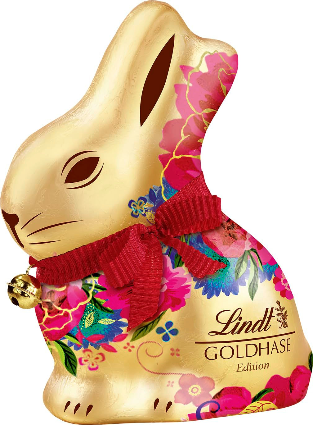 Lindt Gold Bunny Flower Edition - Påsk Premium Milk Chocolate 4-pack (4 x 200 g)