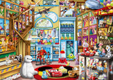 Ravensburger Puzzle 12000527 - I leksaksbutiken - Disney 1000 bitars pussel för vuxna och barn från 14 år Puzzle Naty Shop Retro