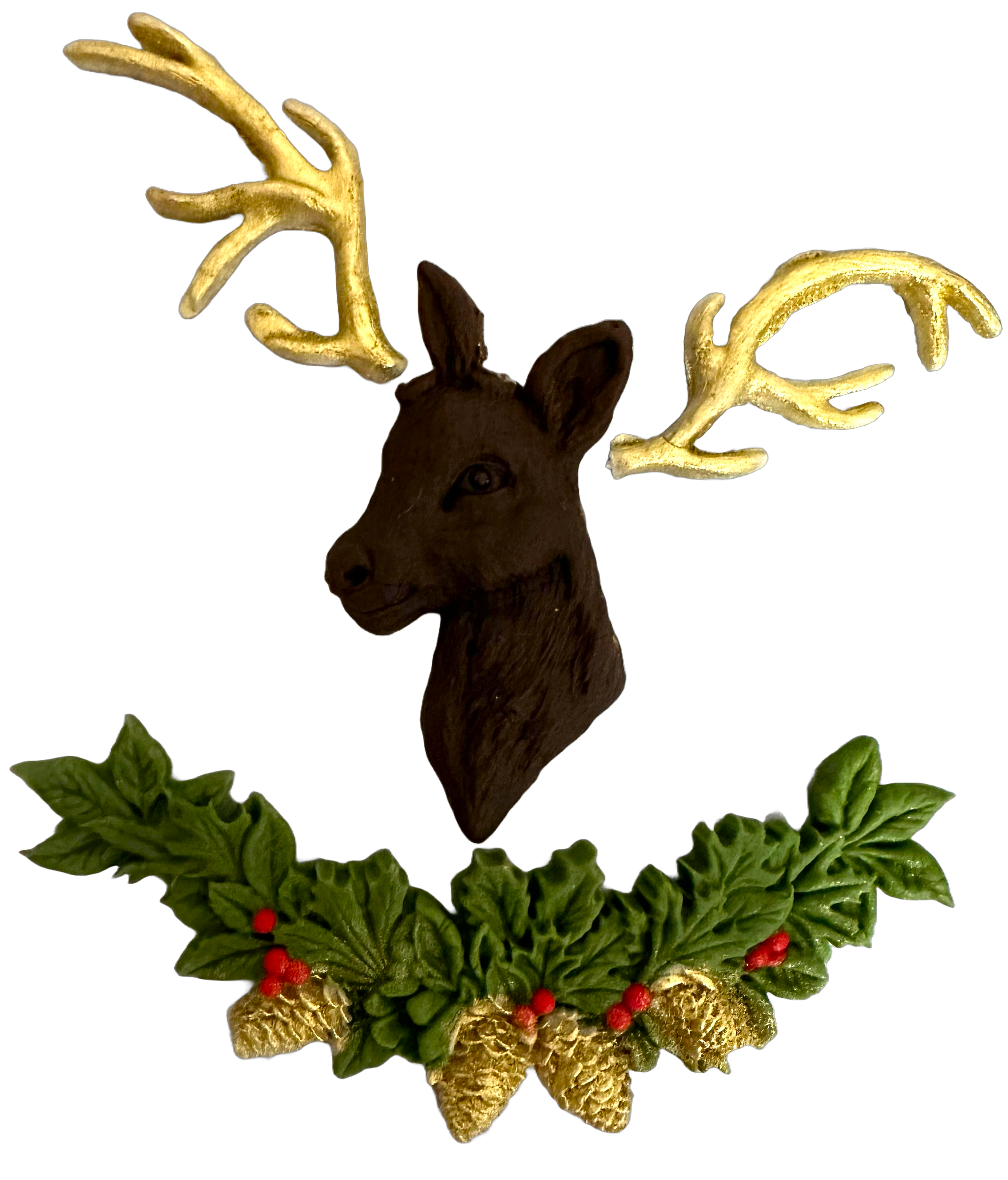 Set med 4 ätliga sockerdekorationer, Cerb Sugar Paste Decorations Nati Shop