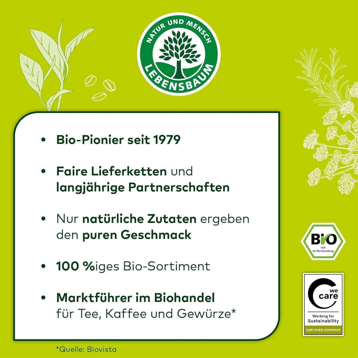 Lebensbaum Oregano, Bio-Gewürz für italienische Gerichte, würzig-herber Gesmack, gerebelt och getretten, 15 g