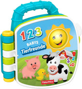 Fisher-Price Musical Animal Friends Songbook | Babyleksak från 6 månader, 1 år för flickor och pojkar | Barnleksak | Musikbok med ljud och ljuseffekter | Pedagogisk leksak (tyska), GFP29 Jucarii Bebe Naty Shop Tyskland Multi