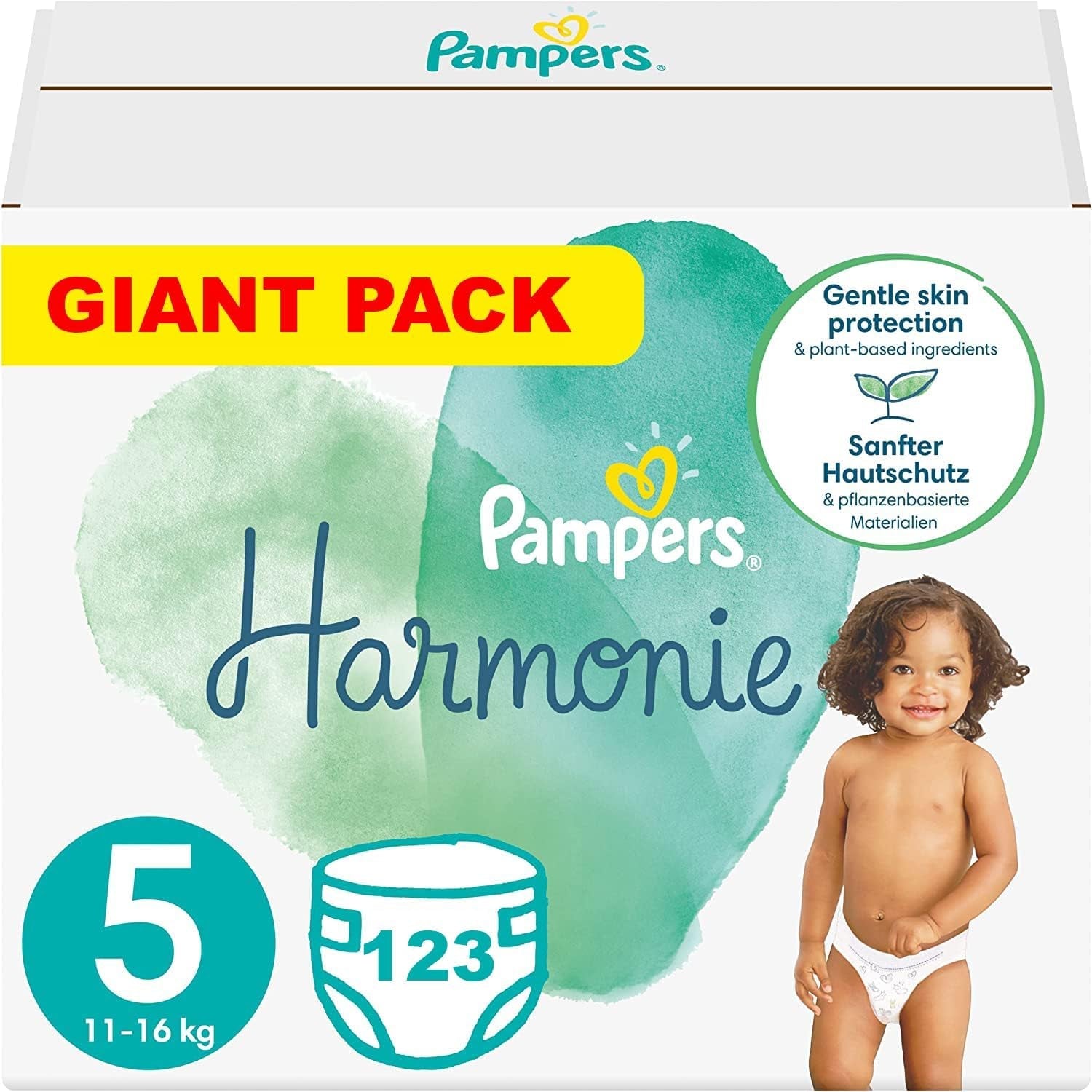 PAMPERS Harmony blöjor storlek 5, 123 st (11-16 kg)