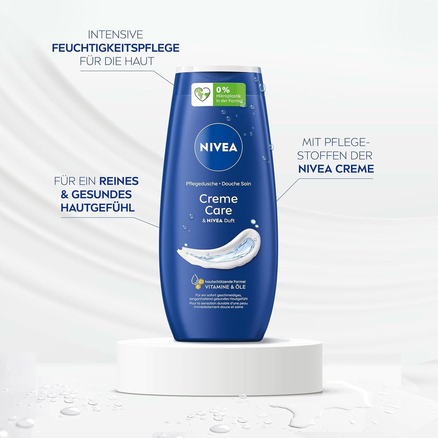 NIVEA Creme Care, duschgel med vitaminer och eteriska oljor, 250 ml dusch och bad Naty Shop