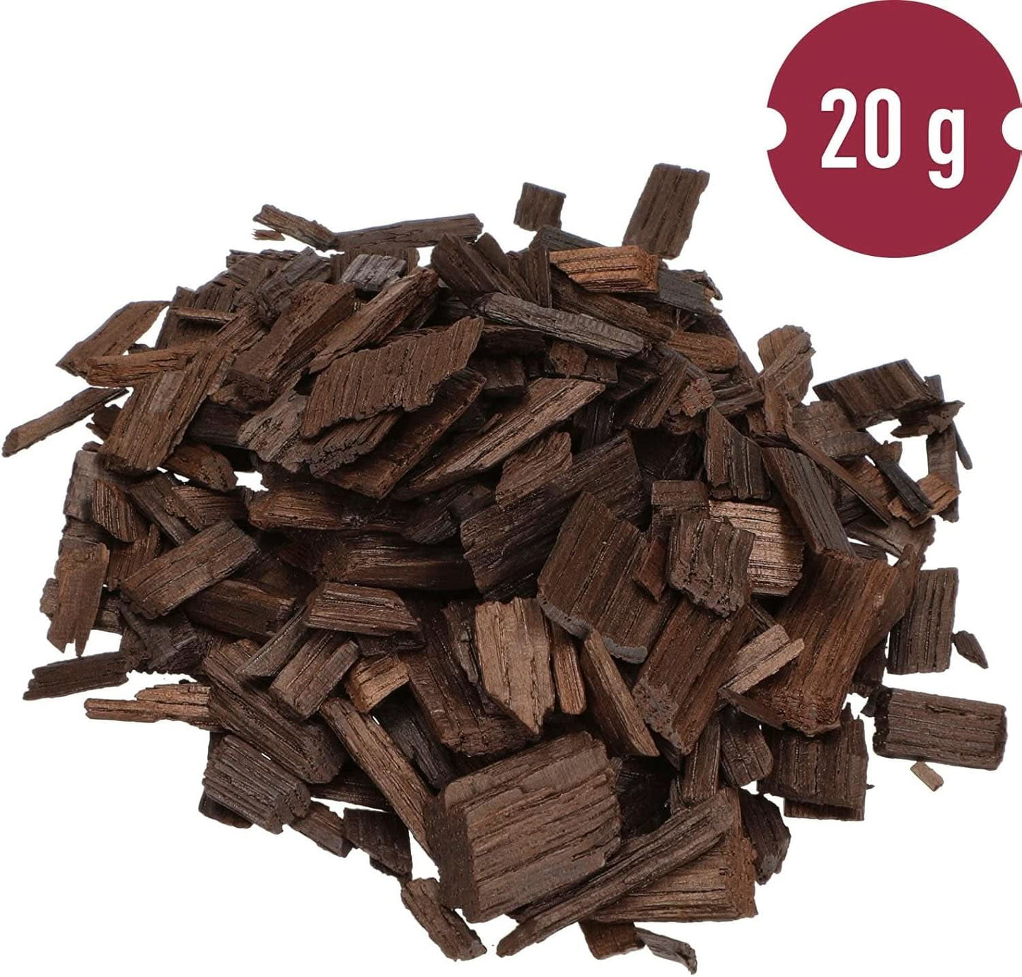 Browin Strong Roasted Oak Chips 20g - flingor, fina ekpinnar för att smaksätta alkohol, brun Aromas Naty Shop