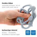 Reer Bite&Play Baby Teether Ball and Catcher, Bitring och leksak för småbarn, bra present