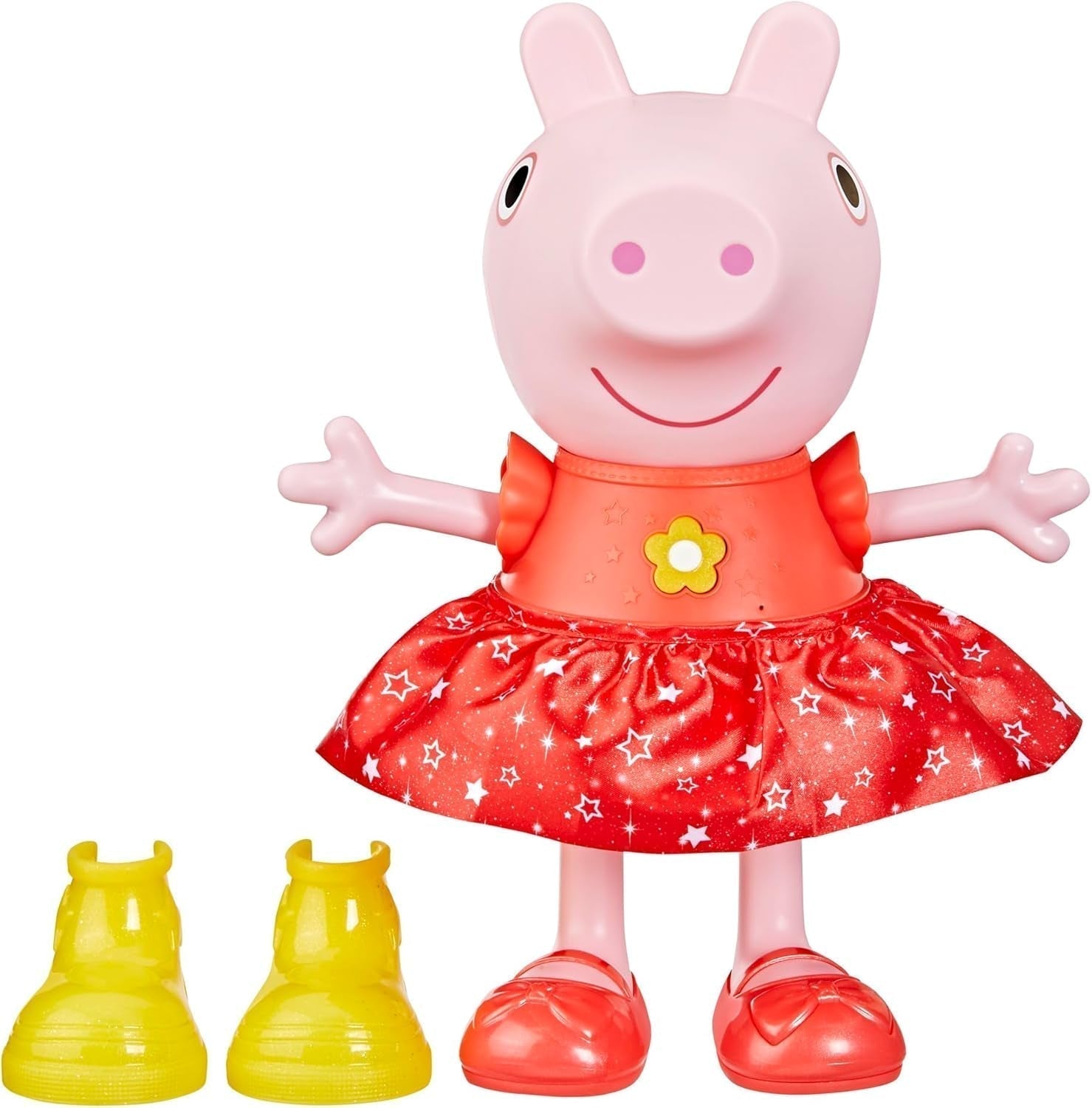 Peppa Pig Peppa'S Mud Puddle Party Doll - tysk version, rosa eller rosa Naty Shop Dolls