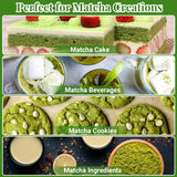 Alyvisun Matcha-set, 5-delat Matcha-te-servis med Matcha-tekanna och Matcha-teställ, tesked, tesked, Matcha-te-set för Matcha-älskare, perfekt för nybörjare och entusiaster