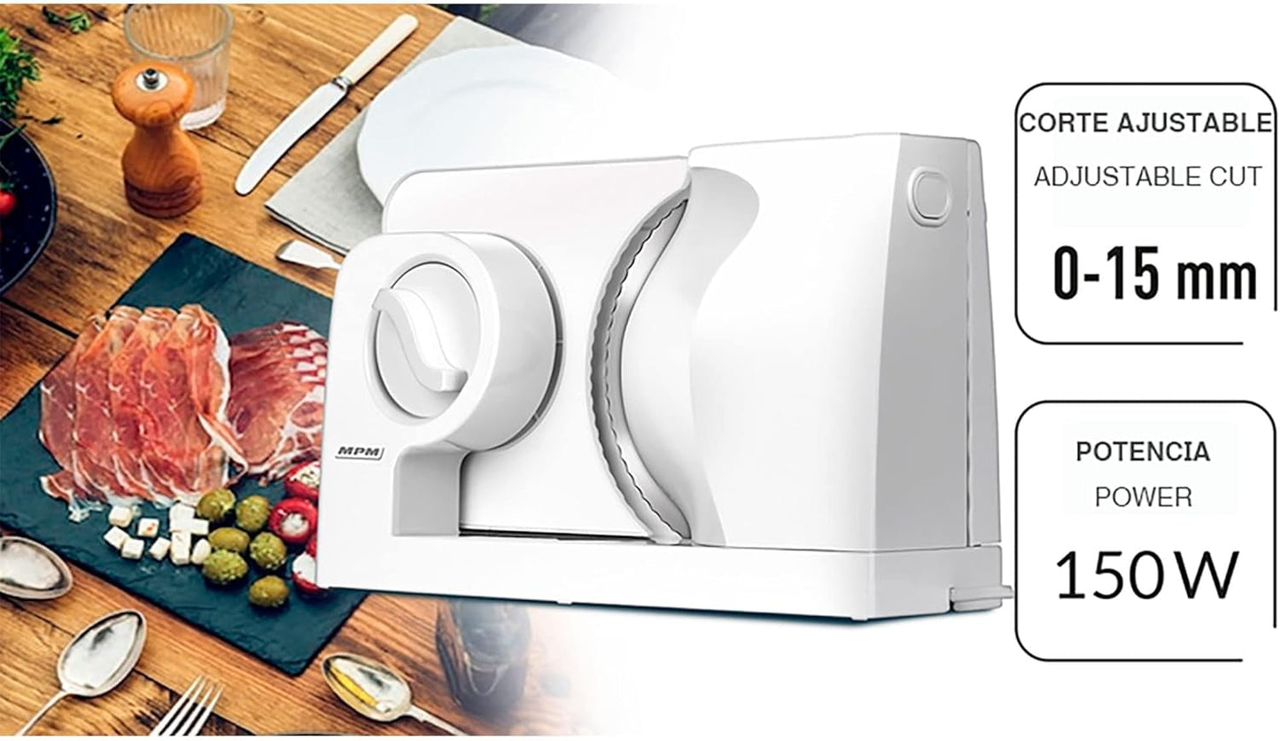 MPM MKR-05 Universal elektrisk skärmaskin, justerbar skärtjocklek upp till 15 mm, 150 W rivare och skärmaskiner Naty Shop