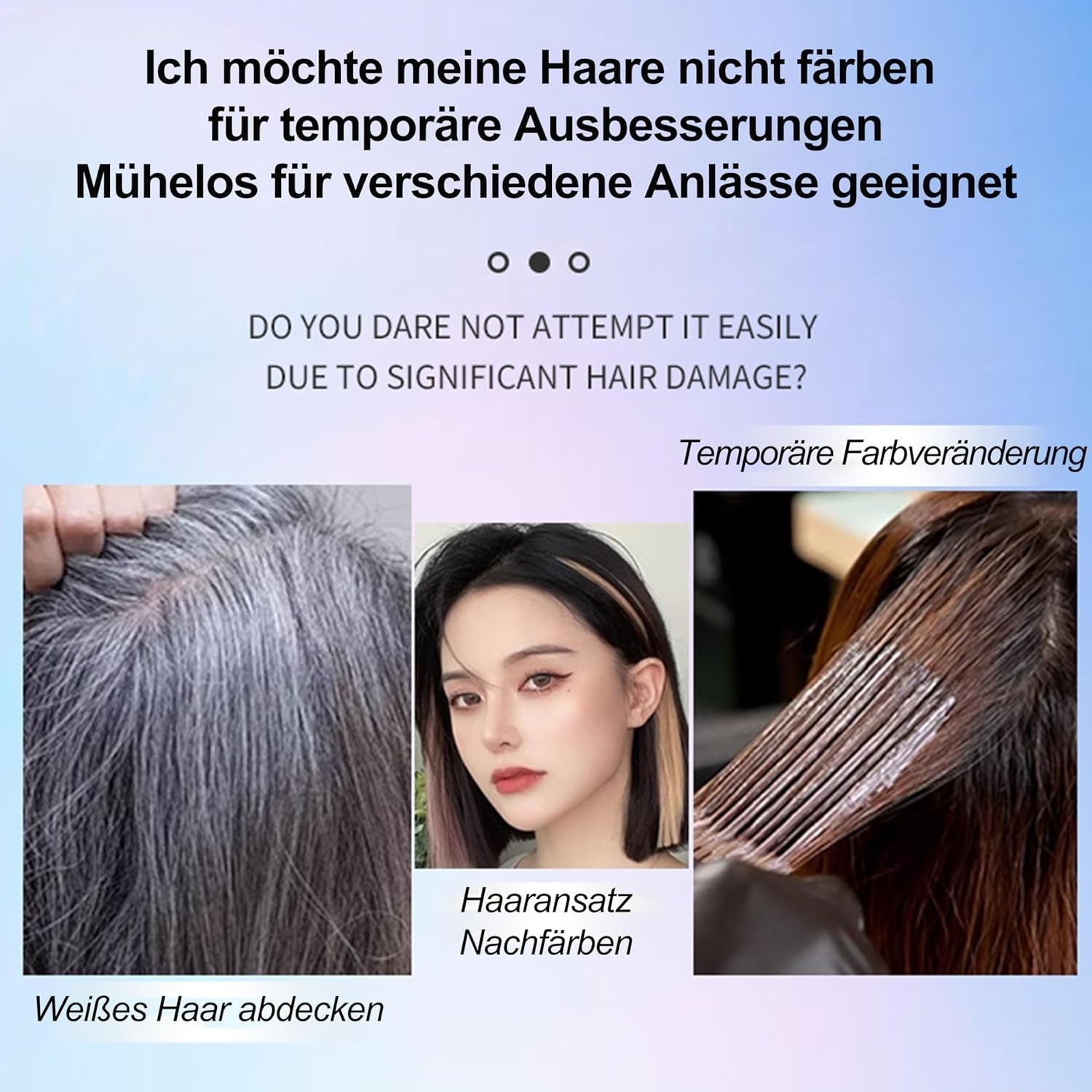 Hårsprayfärg - 30 ml tillfällig grön hårfärgsspray, naturlig hårfärgning tillfällig hårfärgsspray, tvättbar hårfärg för fest Cosplay Halloween (grön) Naty Shop hårfärgning