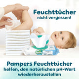 Pampers Harmony blöjor storlek 2, 204 blöjor, 4 kg-8 kg, skonsamt hudskydd med 100 % Pampers skydd