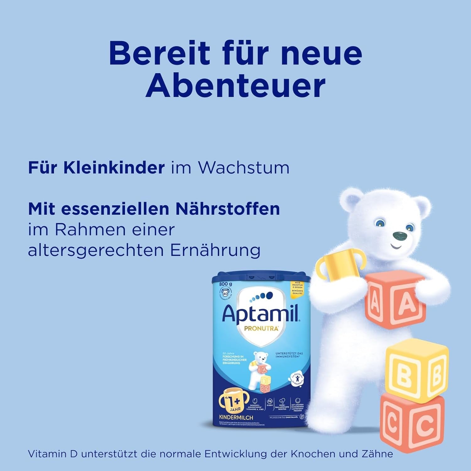 Aptamil Growth milk 1 Plus - Tillväxtmjölk från 1 år - 800g