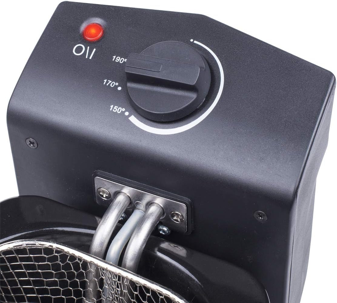 Tristar fritös i rostfritt stål - Med 2 liters kapacitet, kallzonsfunktion och justerbar termostat upp till 190°C, FR-6919, silver Vitvaror Naty Shop