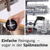 Bosch Standmixer Vitapower Serie 4 MMB6174SN, Verbesserte Version, Hochwertige Edelstahl-Klingen, 1,5L Glasbehälter, 0,6L To-Go-Flasche, Spülmaschinenfeste Teile, 30 000 U/Min, 1200 W, Silver Kitchen Naty Shop