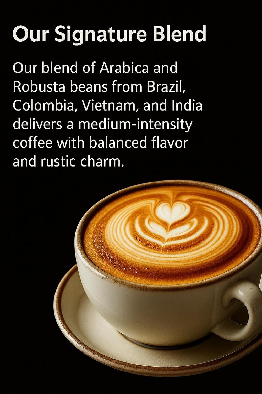 Kaffebönor 250g – Högkvalitativa Arabica och Robusta espressobönor, handrostade i trä, för den fylliga och aromatiska smaken av kaffebönor