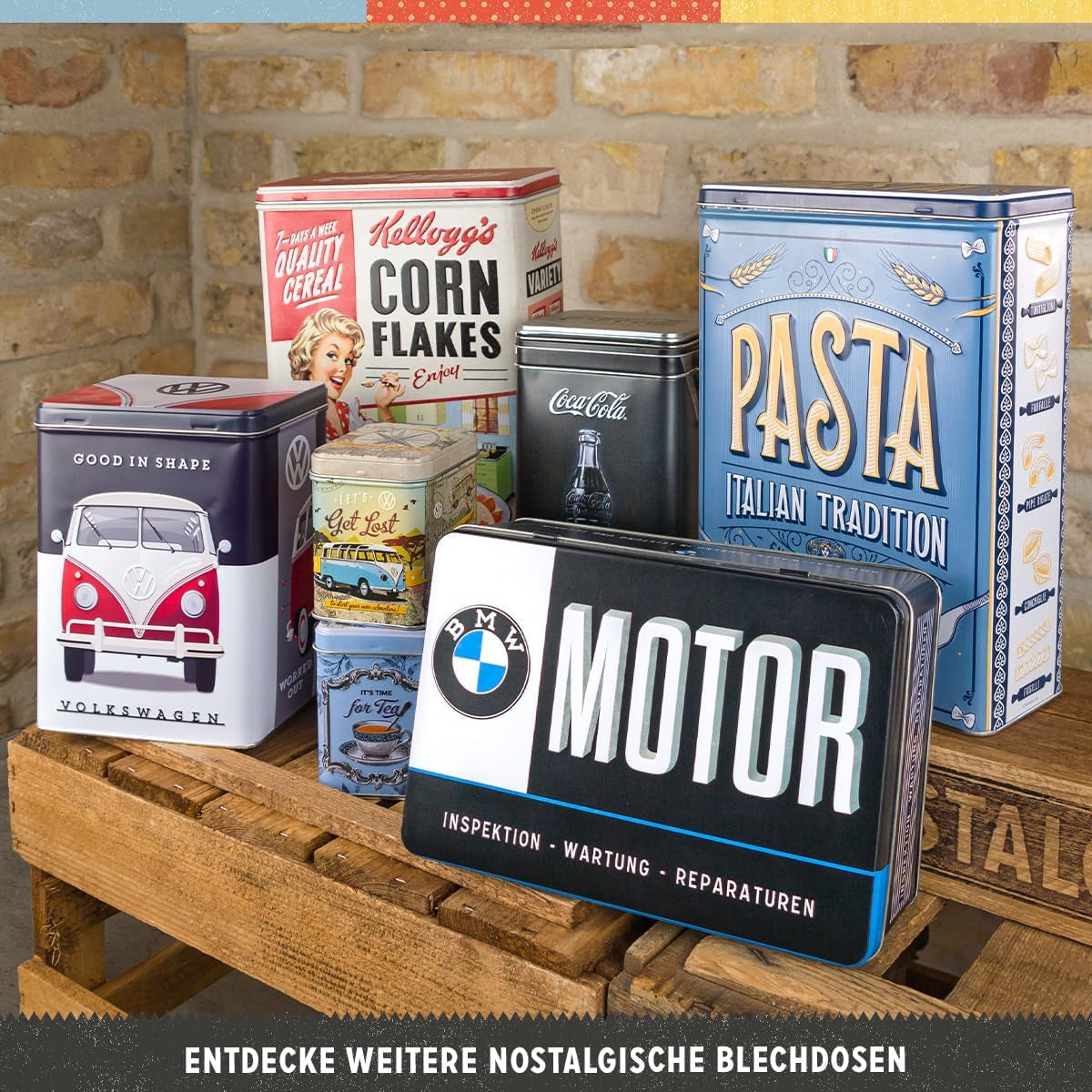 Nostalgic-Art Box med retrosmak, 1,3 l, Good Cat Treats - presentidé till kattägare, i vintage design, i vintage design Matförvaringslådor Naty Shop