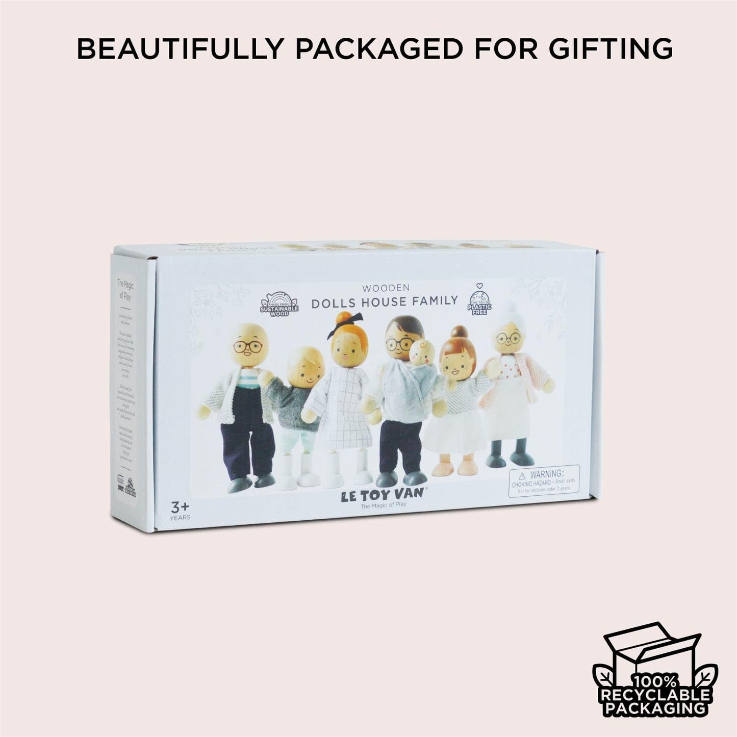 – My Doll Family Wooden Dollhouse Playset | Daisylane Dollhouse Tillbehörsset för flickor - Lämplig för åldrarna 3+ P053