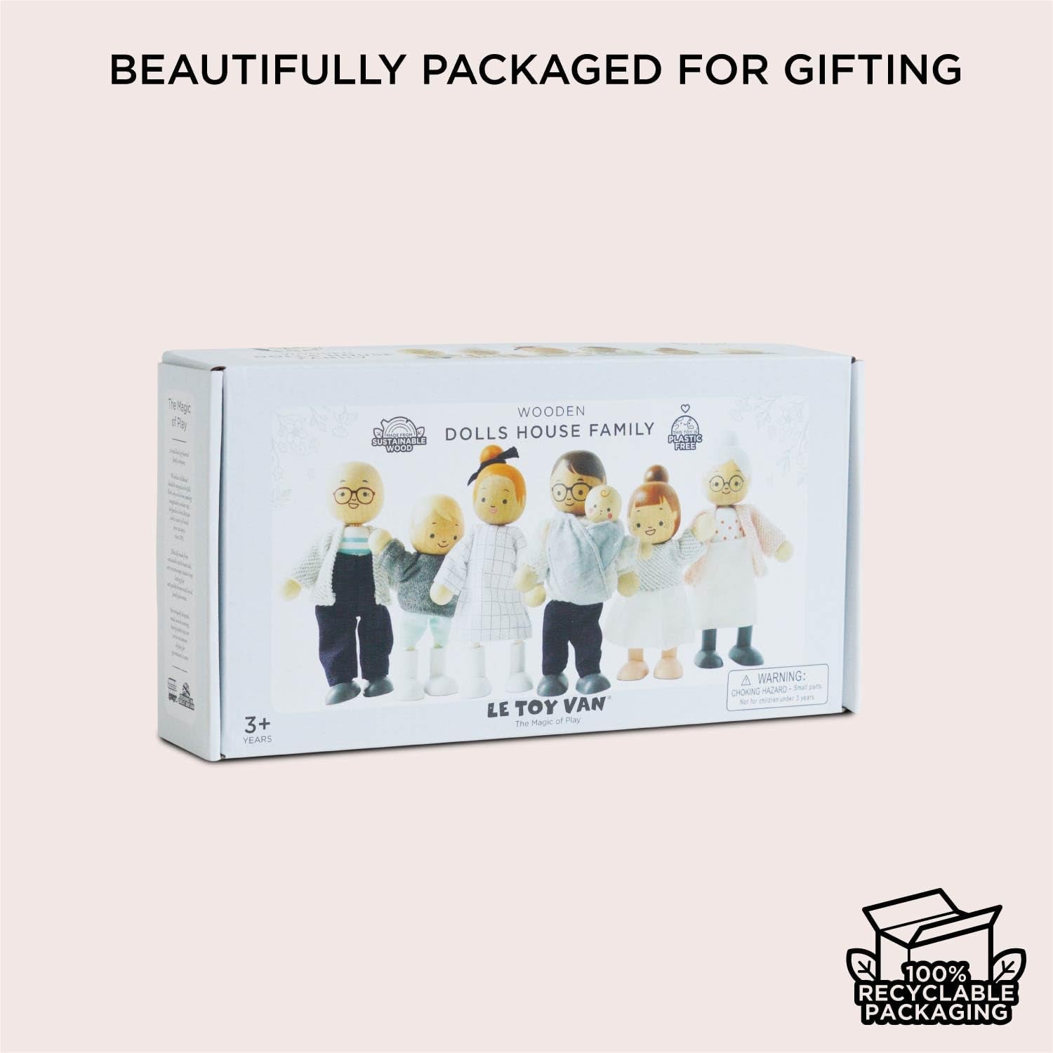 – My Doll Family Wooden Dollhouse Playset | Daisylane Dollhouse Tillbehörsset för flickor - Lämplig för åldrarna 3+ P053
