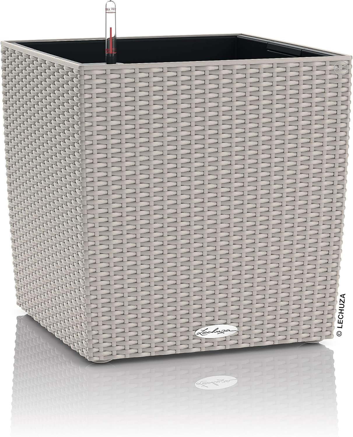 LECHUZA CUBE Stuga 30 granit 15372