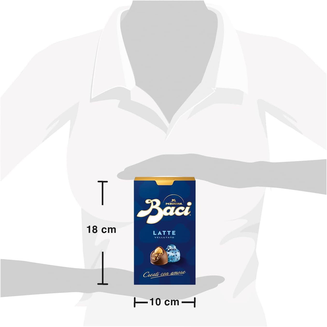 Choklad med mjölkchoklad och hasselnötsfyllning, 200g ask