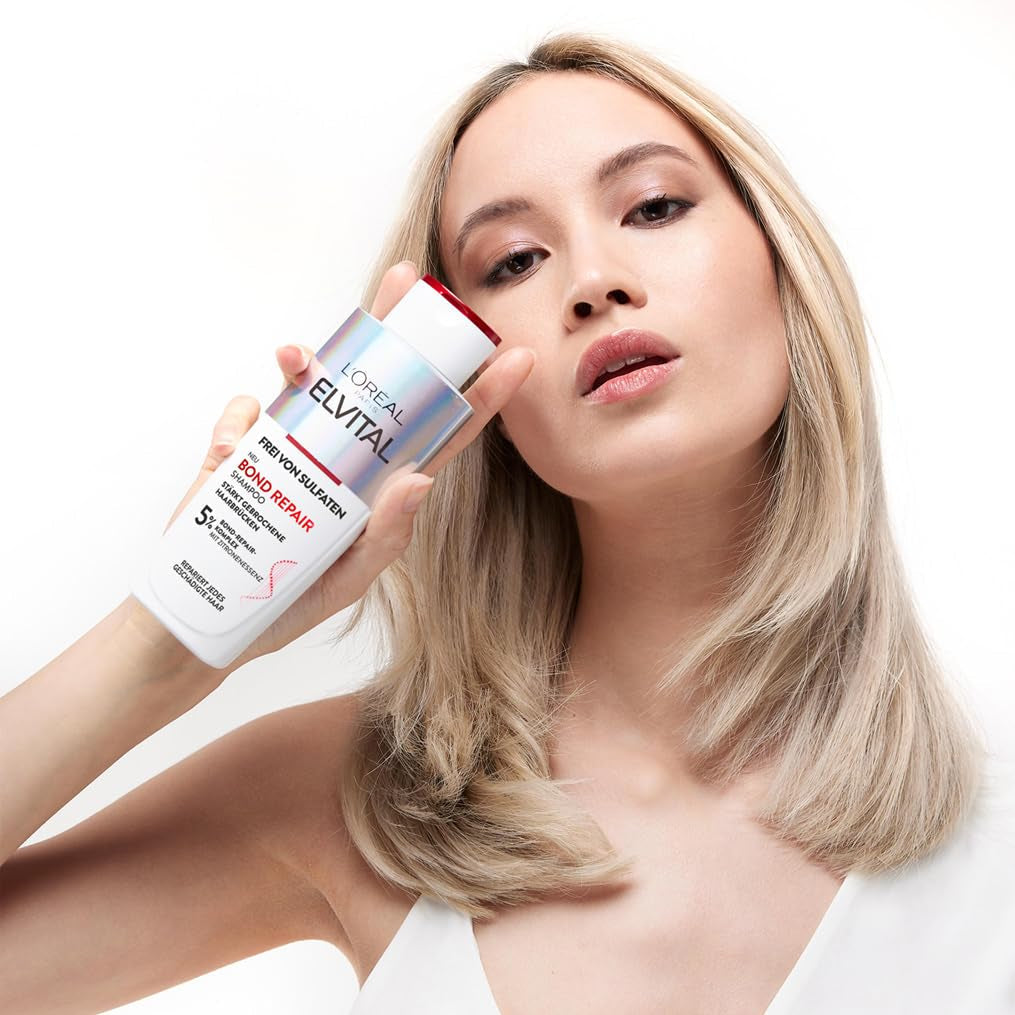 L'Oréal Paris Elvital Bond Repair Schampo, skonsam rengöring för hårreparation L'Oréal dusch och bad
