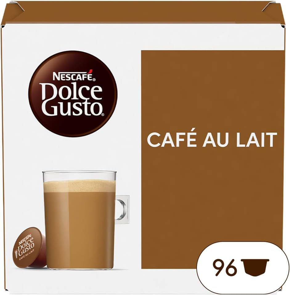 Nescafe Dolce Gusto – Dolce Gusto Café au Lait 16 KAPSLAR 160 g (X6)