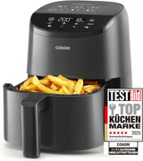 COSORI Hot Air Fryer Airfryer, 12-i-1 Air Fryer XXL 6,2L, Hot Air Fryer med utsiktsfönster och omrörningspåminnelse, 80 recept Hushållsapparater Naty Shop Light Black 2L Mini