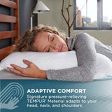 TEMPUR-PEDIC Tempur-Cloud Prohi-kudde, Memory Foam, Vit/överdådig trädgård, King Standard-kuddar Naty Shop