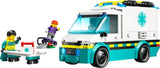 LEGO City Ambulance - leksak med 2 minifigurer (skateboardåkare och förare) - pedagogisk leksak för pojkar och flickor från 5 år - födelsedags- och semesterpresentidéer 60451 Byggset Besuche den LEGO-Store