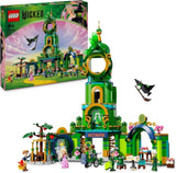 LEGO Wicked Welcome to Emerald City, tornleksak, Glinda och Elphaba minidockor, present till filmfans och 9-åriga flickor och pojkar som älskar dockskåp 75684 Byggset Besuche den LEGO-Store Standardtitel