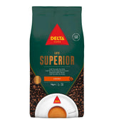 Förpackningssats Delta Superior kaffebönor 1 kg